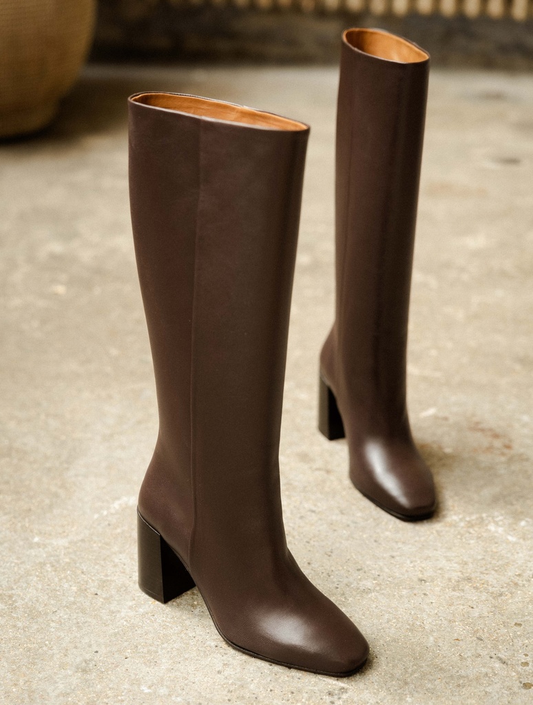 Knee High Boots : Hisaé - Ristretto