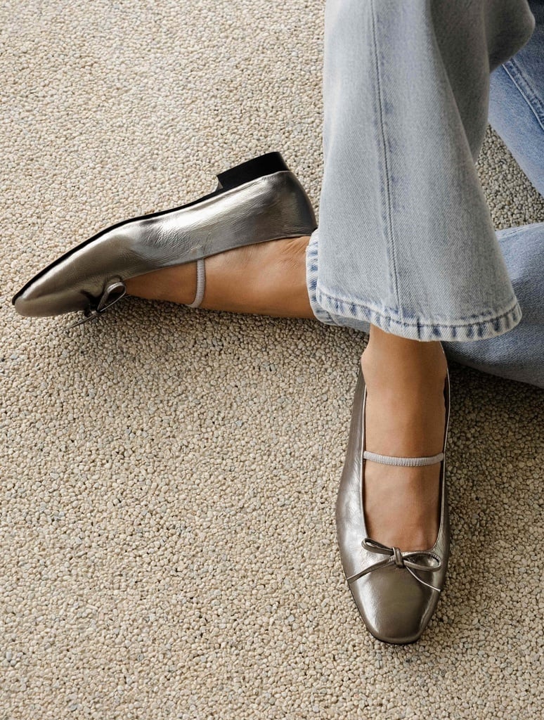 Ballet Flats : Kaïa - Cosmic Silver