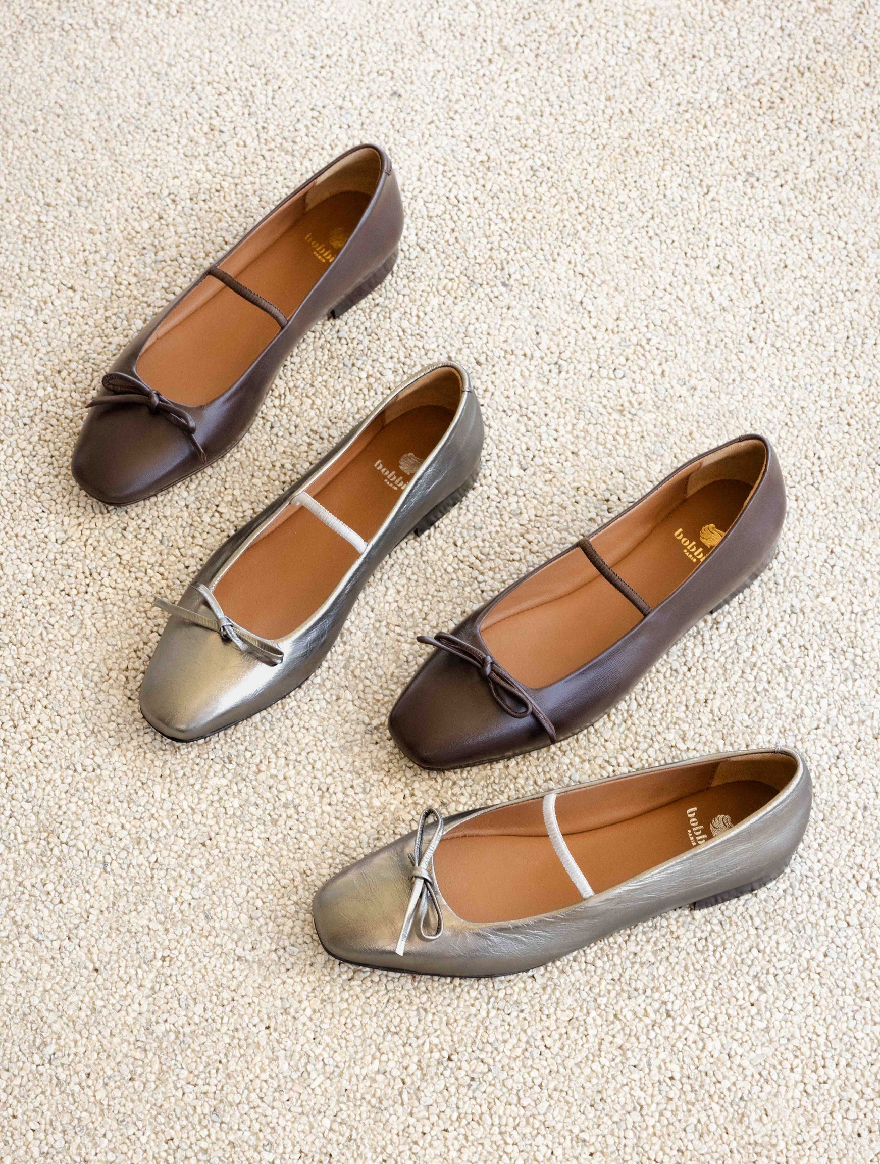 Ballerines bébé en cuir laminé cupie argent Falcotto | La Redoute