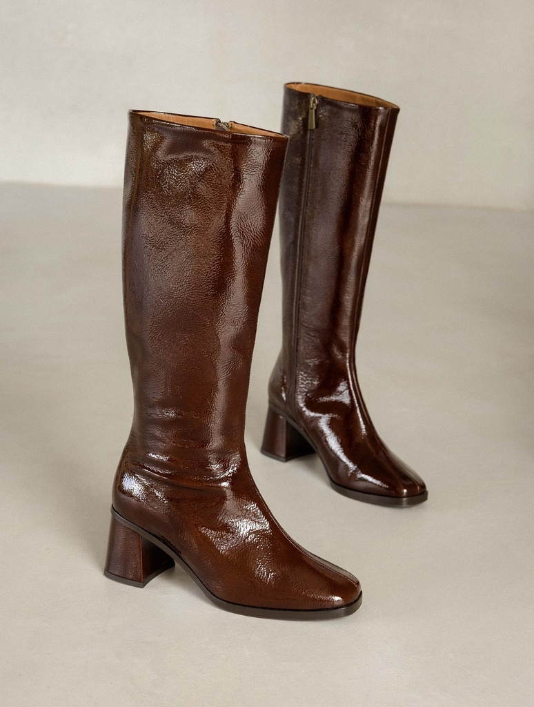 Botas y musleras : Laïla - Ganache