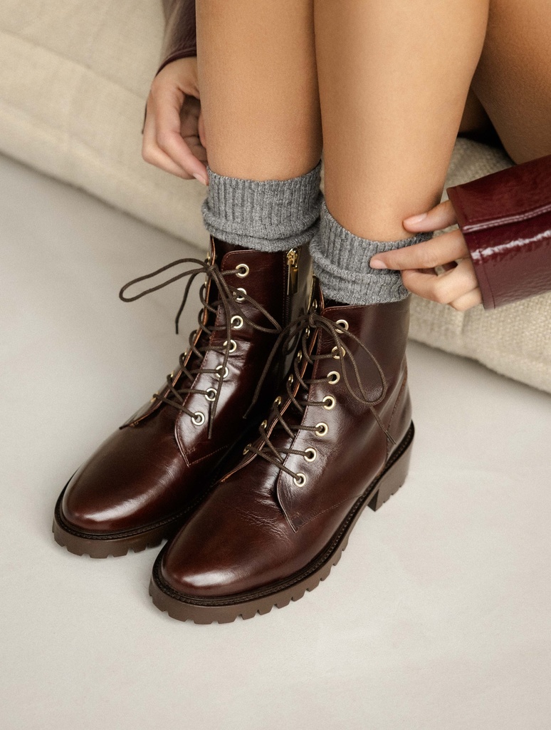 Ankle Boots : Lara - Irish Coffee