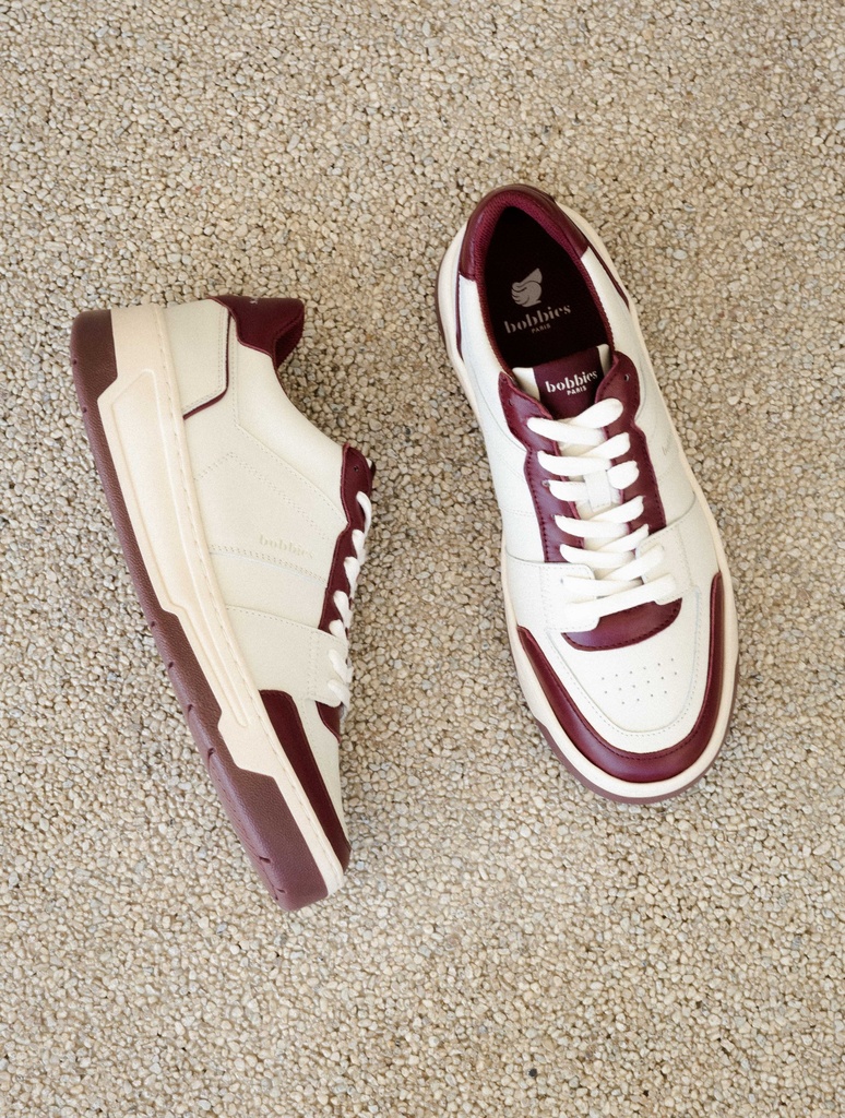 Zapatillas : Miley - Off White & Garnet