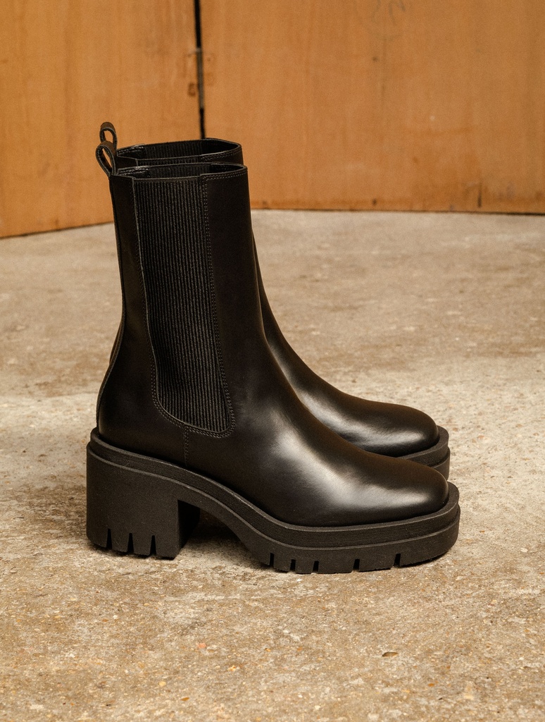 Heeled Boots : Mona - Intense Black