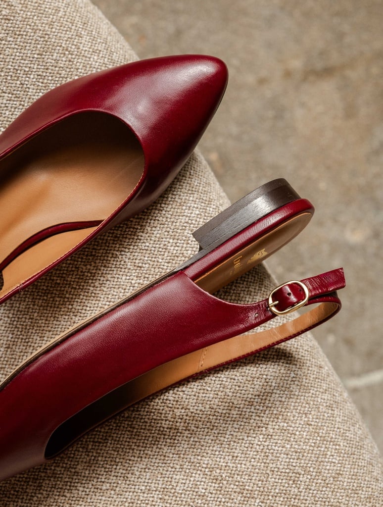 Ballet Flats : Paige - Garnet