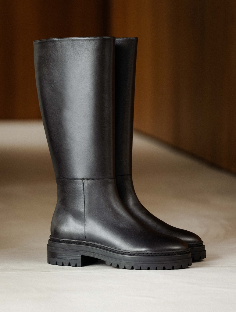 Knee High Boots : Perry - Passion Black