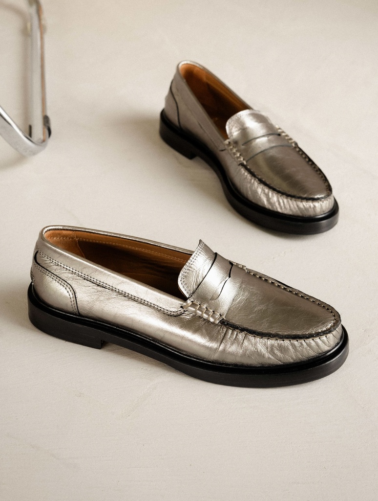 Loafers & Derbies : Polly - Cosmic Silver