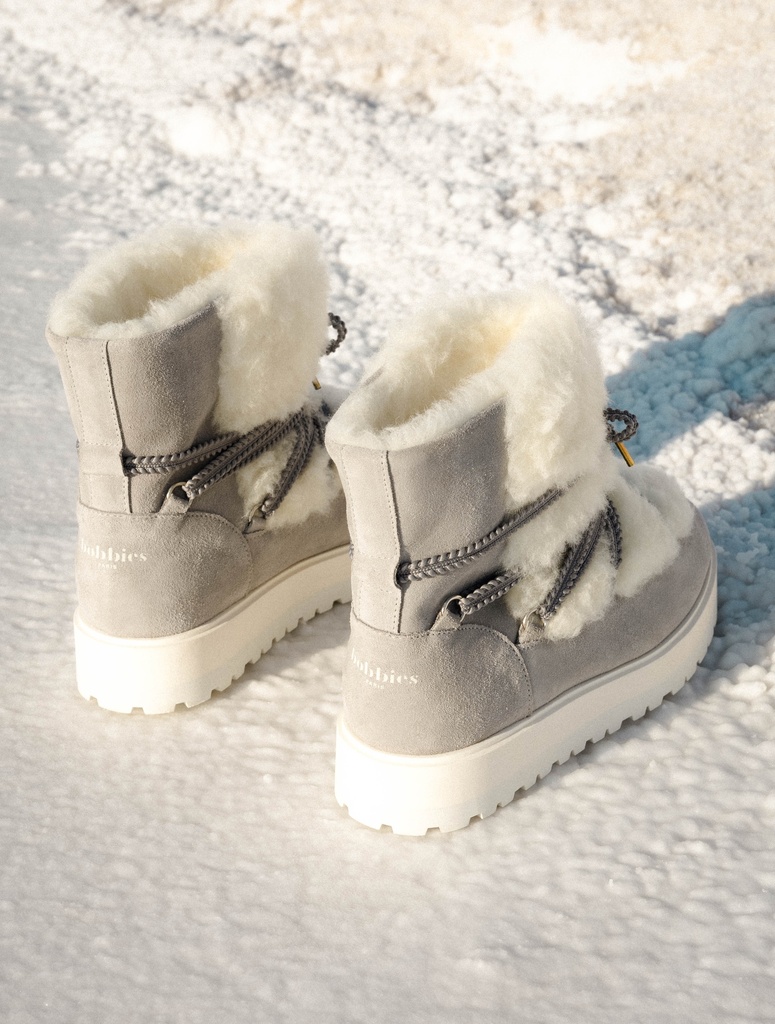 Cold Weather Boots : Rivka - Smoky Grey