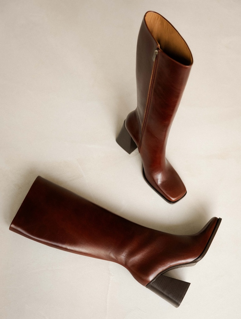 Knee High Boots : Tamar - Turkish Coffee