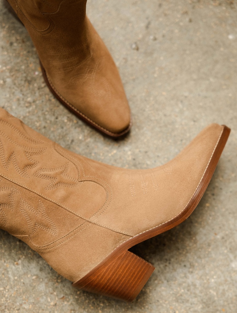 Knee High Boots : Vick - Antelope