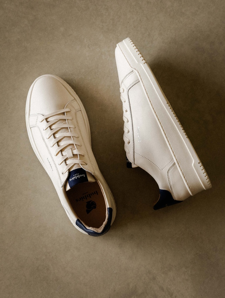 Sneakers : Daniil - Cream & Navy Blue