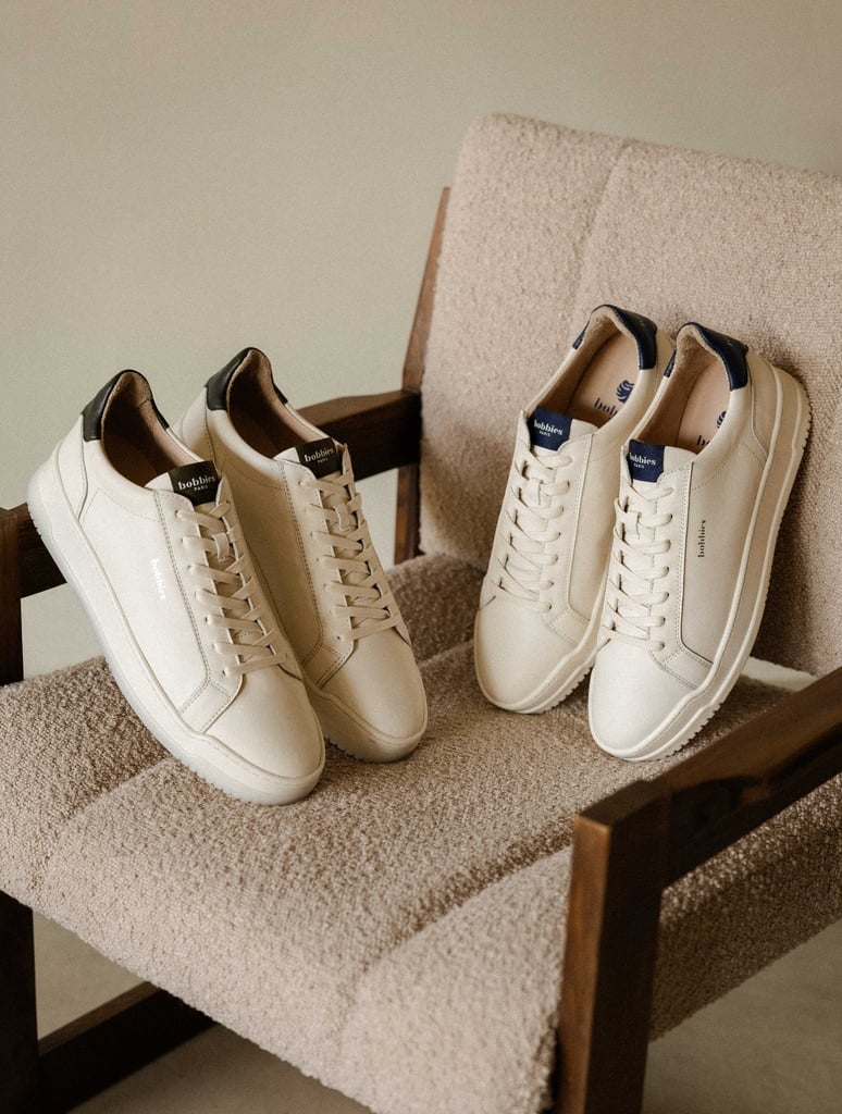 Sneakers : Daniil - Cream & Navy Blue