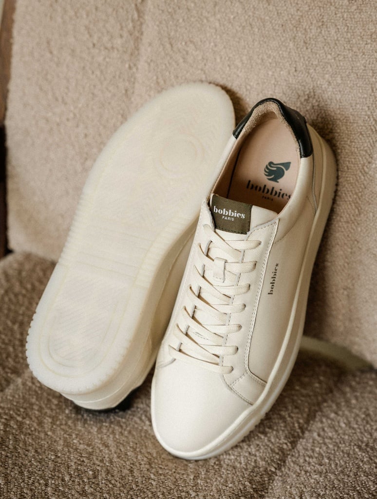 Sneakers : Daniil - Cream & Bottle Green