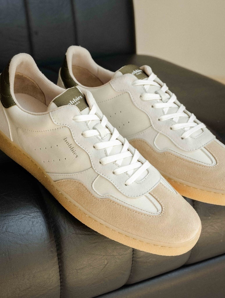 Zapatillas : Davis - Blanco Roto & Kaki Nómada