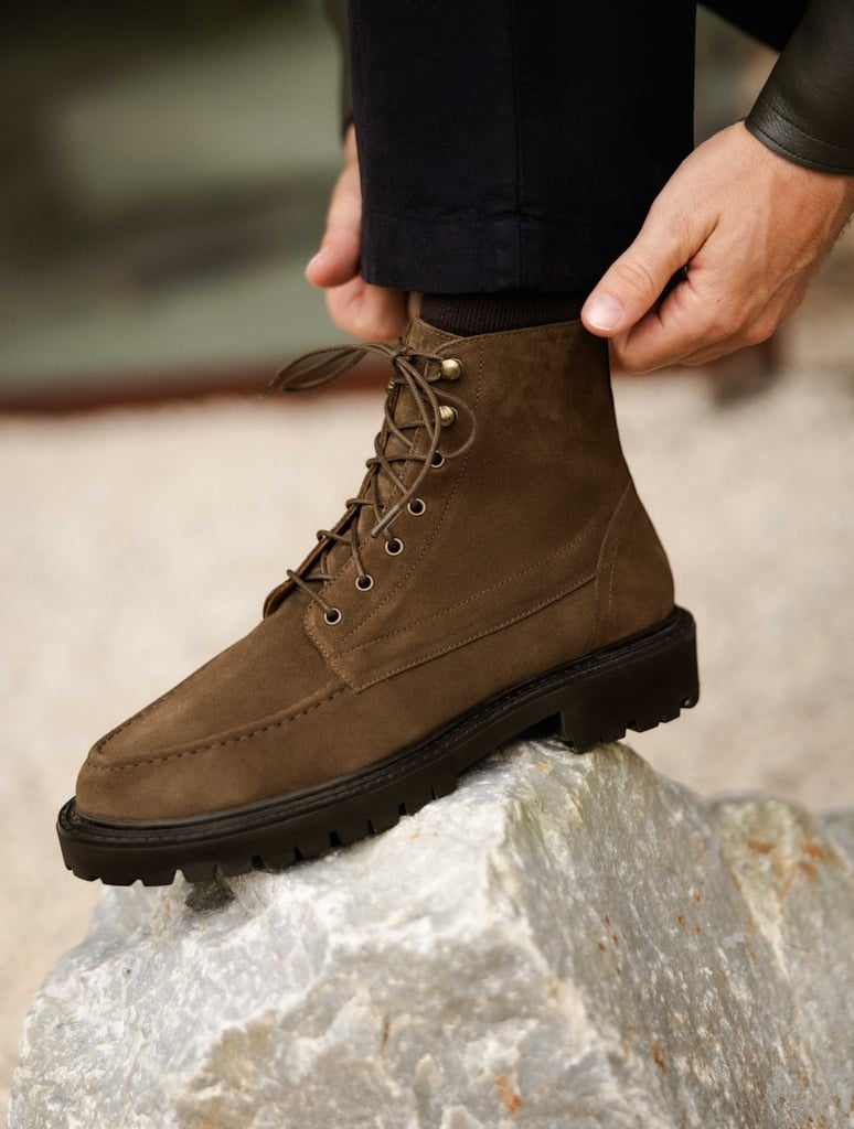 Boots : Leeroy - Khaki Brown