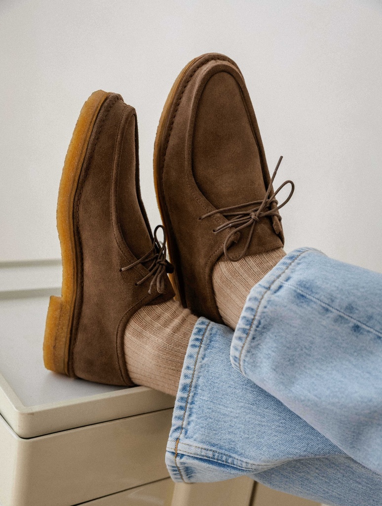 Derbys & Richelieu : Lio - Khaki Brown