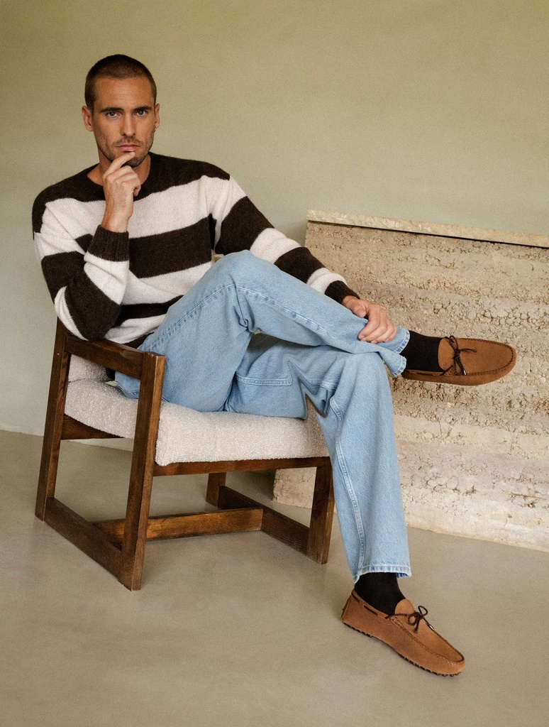 Men's suede driving loafers camel | Lloyd Squirrel | Bobbies