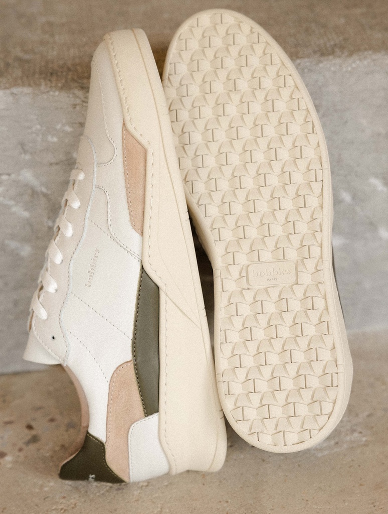 Baskets : Malibu - Off-White - Khaki - Soft Sand