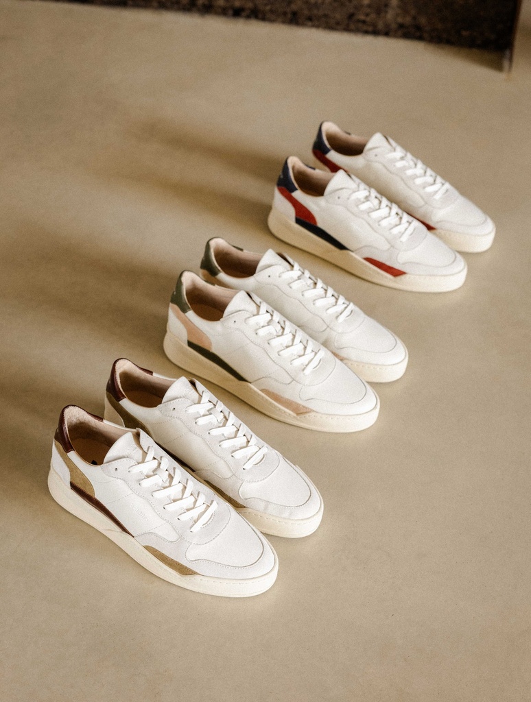 Baskets : Malibu - Off-White - Khaki - Soft Sand