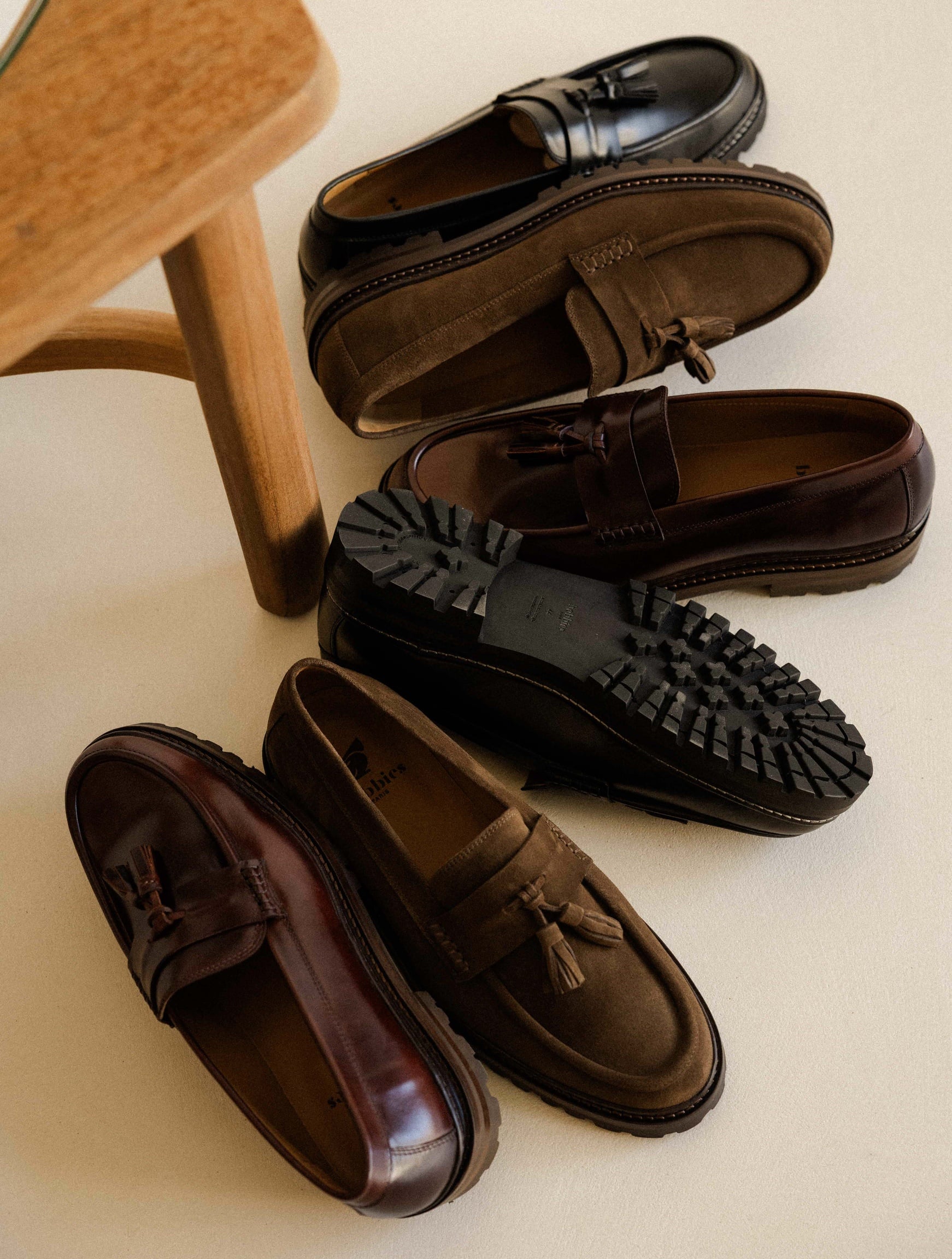 Mocassins Brioni En Cuir Marron - Tassel Loafers - Fabriqués En Italie - Pointure UK 8 / US 9 / EU 42