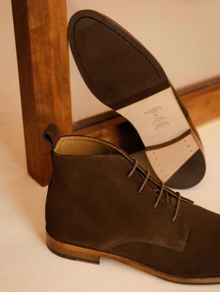 Vasco Rockies Brown - Lace-up boots in brown suede leather with