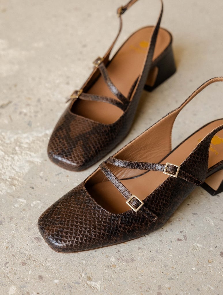 Pumps & Mary Janes : Becca - Cobra Brown