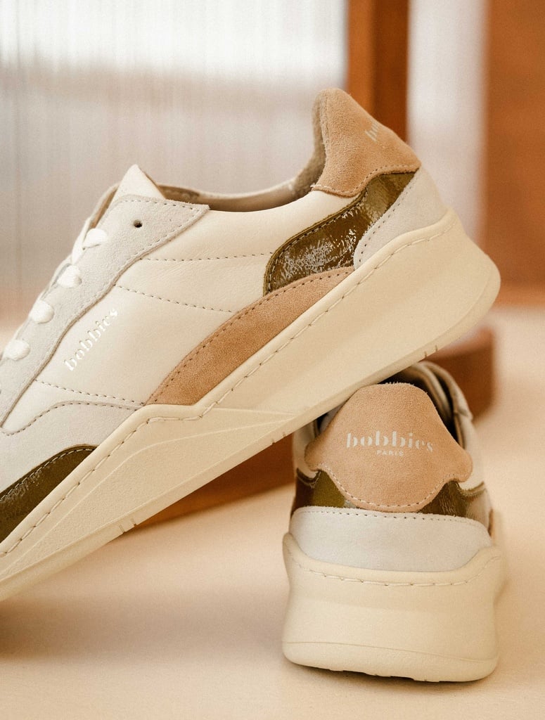 Baskets : Beverly - Off-White - Sand - Manzanilla