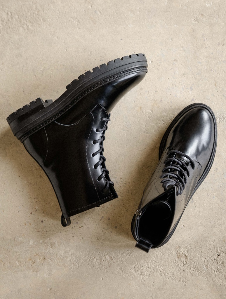 Flache Boots : Blake - Black Siyah