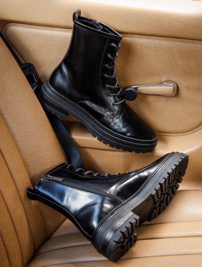 Flache Boots : Blake - Black Siyah