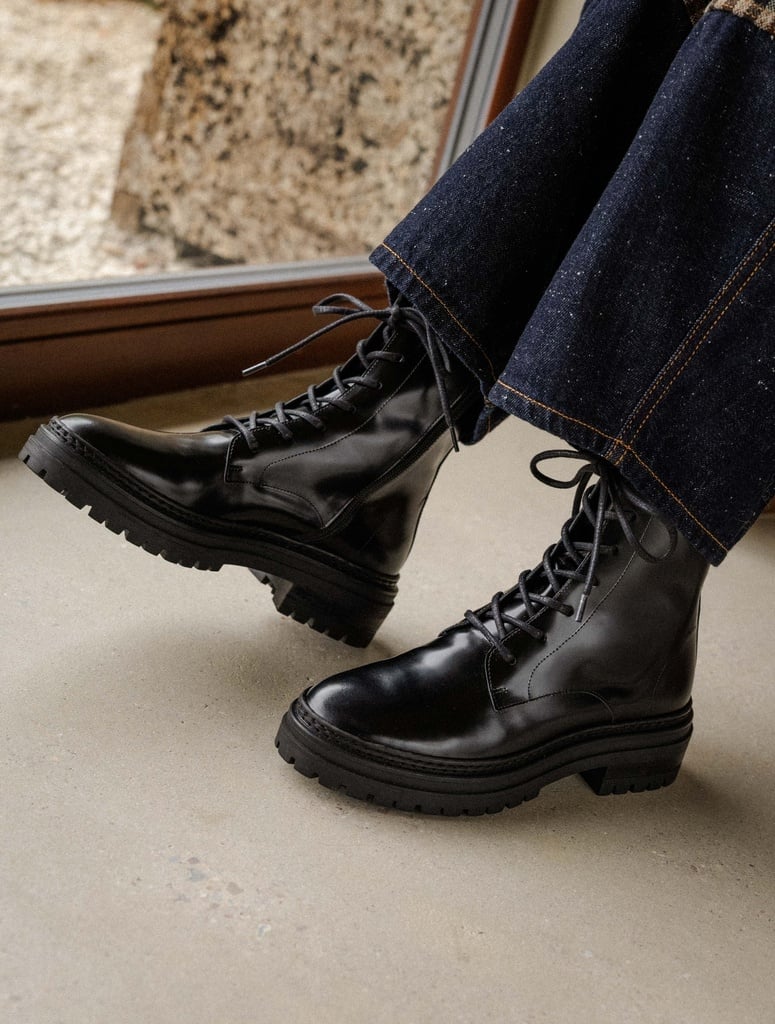 Flache Boots : Blake - Black Siyah