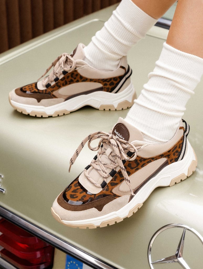 Women's leopard print suede dad sneakers | Breeze Wild Leo | Bobbies