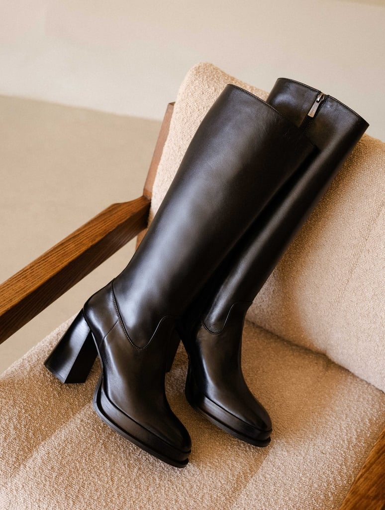Knee High Boots : Callie - Passion Black
