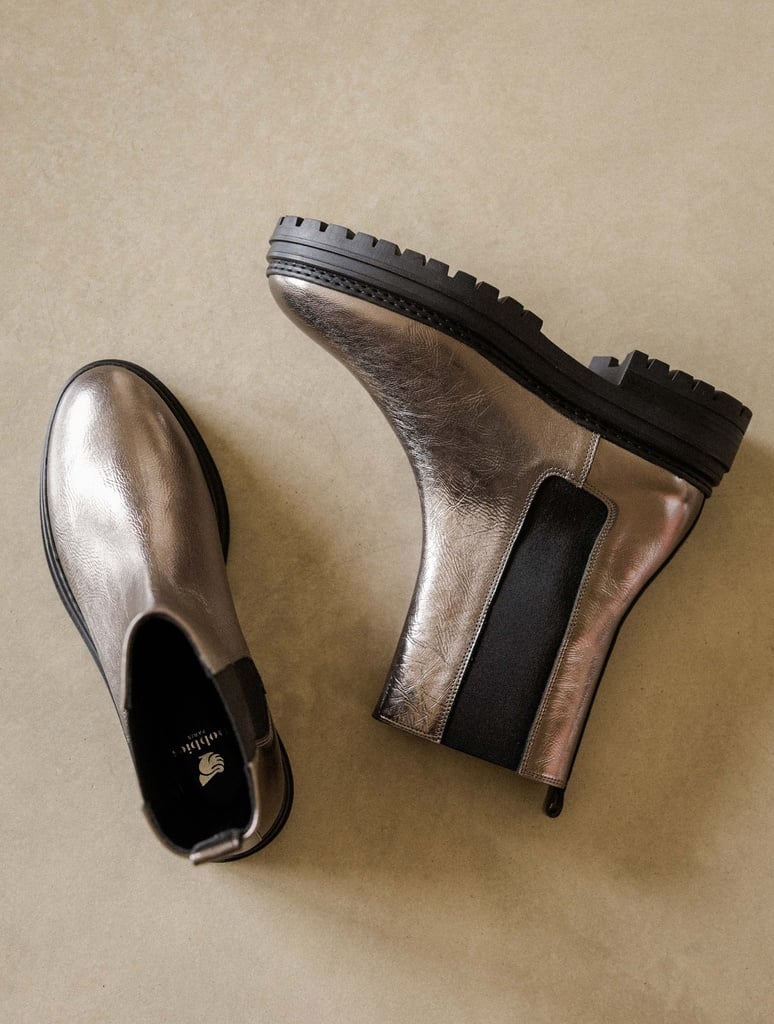 Flache Boots : Clover - Cosmic Silver