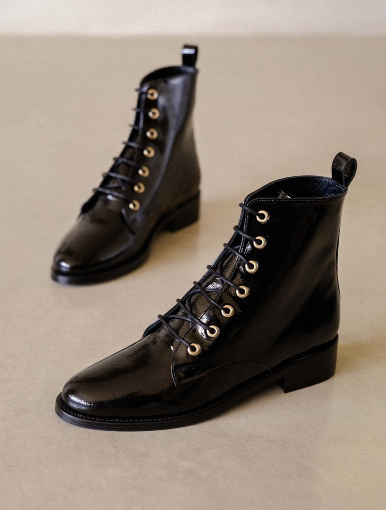 Botines planos : Doria - Vinyl Black