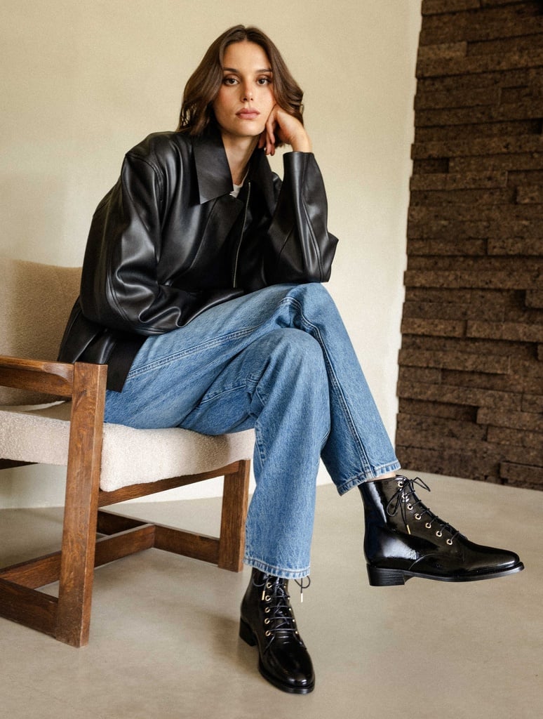 Botines planos : Doria - Vinyl Black