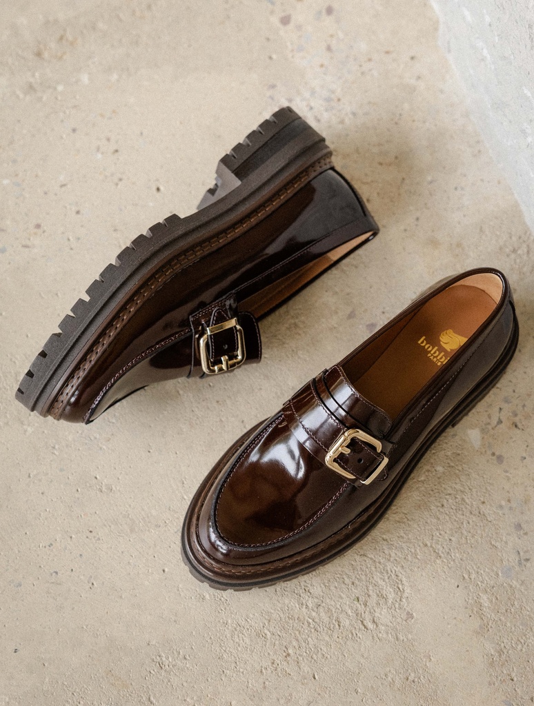 Loafers & Derbies : Gayle - Chocolate Gloss