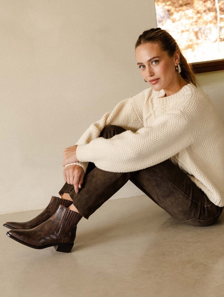 Flat Boots : Georgia - Cobra Brown