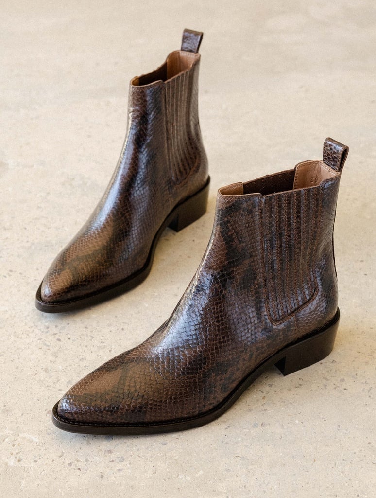 Flat Boots : Georgia - Cobra Brown