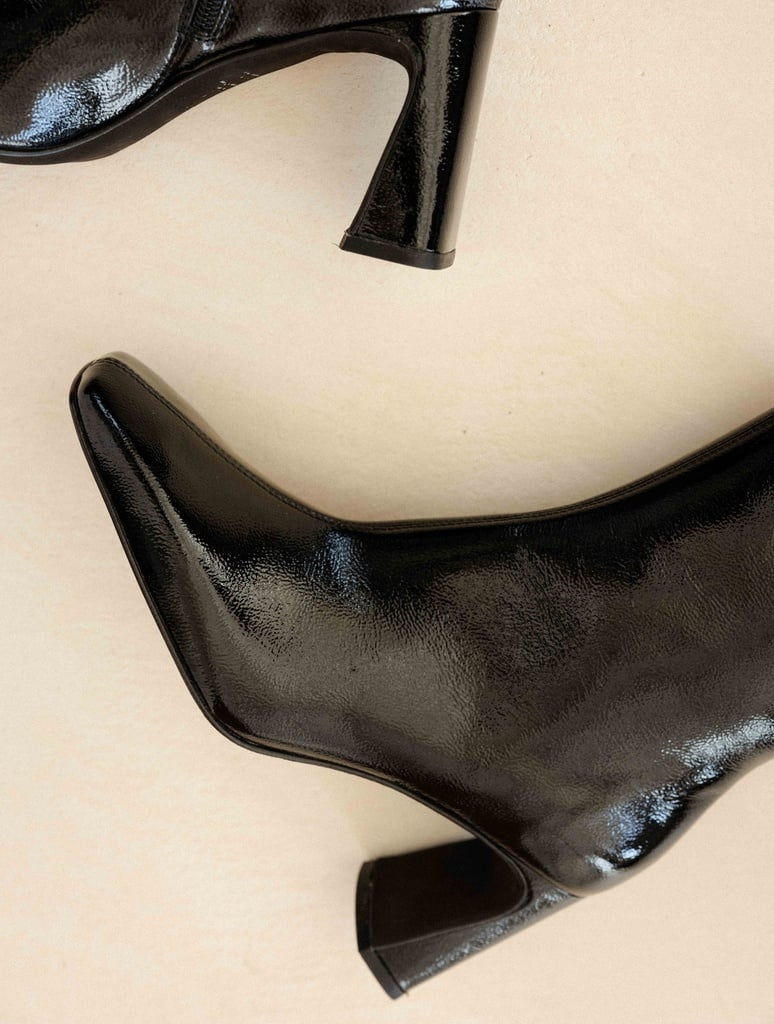 Boots à Talons : Hazel - Vinyl Black