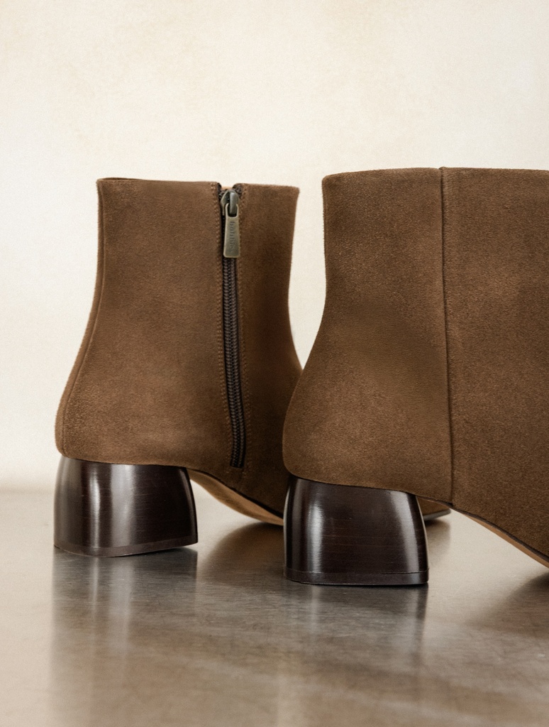 Botines planos : Janis - Khaki brown