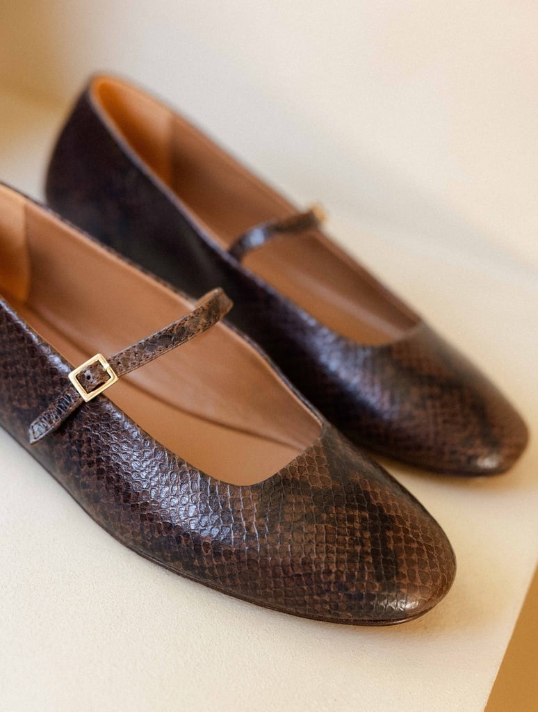 Ballet Flats : Mikie - Cobra Brown