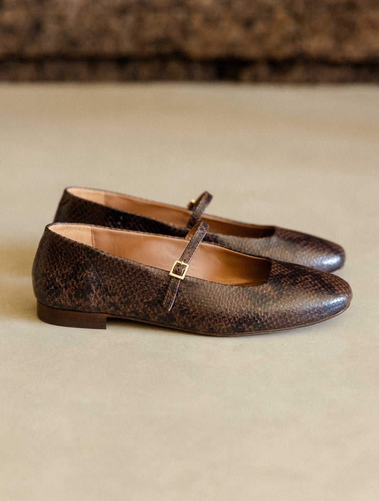 Ballet Flats : Mikie - Cobra Brown
