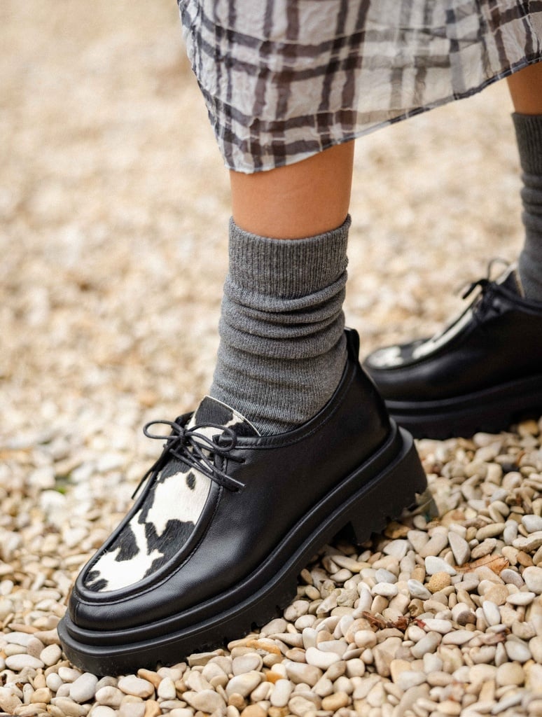 Mocassins & Derbies : Noreen - Passion Black & Holstein