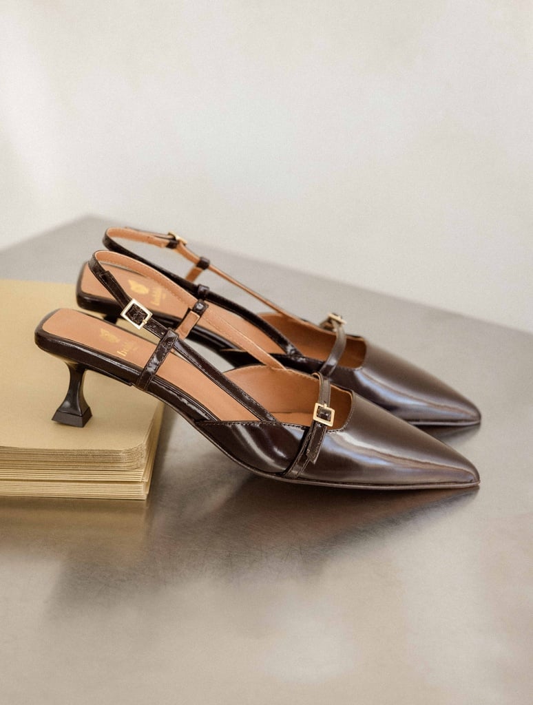 Pumps & Mary Janes : Reem - Chocolate Gloss