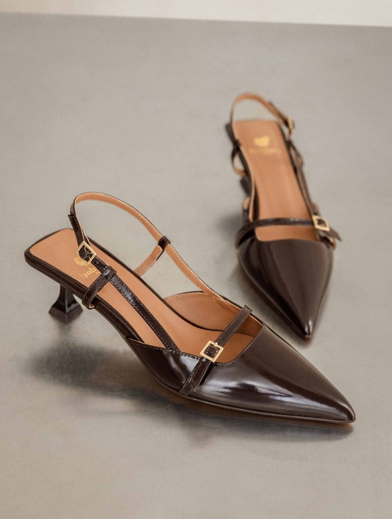 Pumps & Mary Janes : Reem - Chocolate Gloss