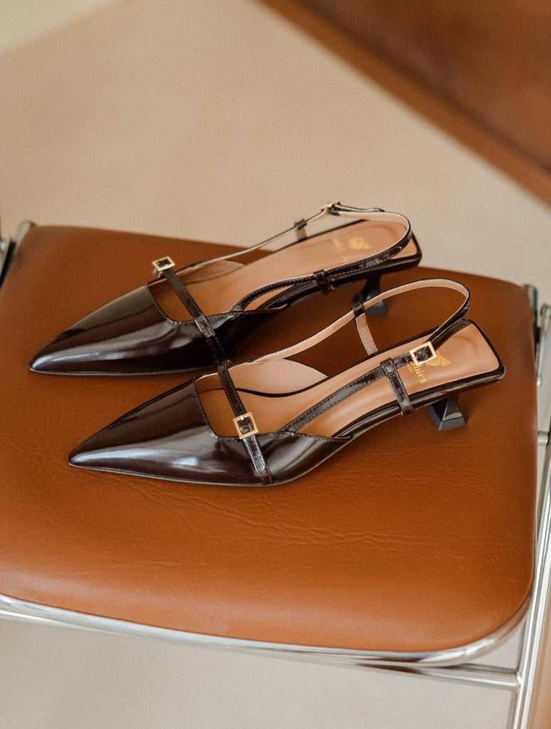 Pumps & Mary Janes : Reem - Chocolate Gloss