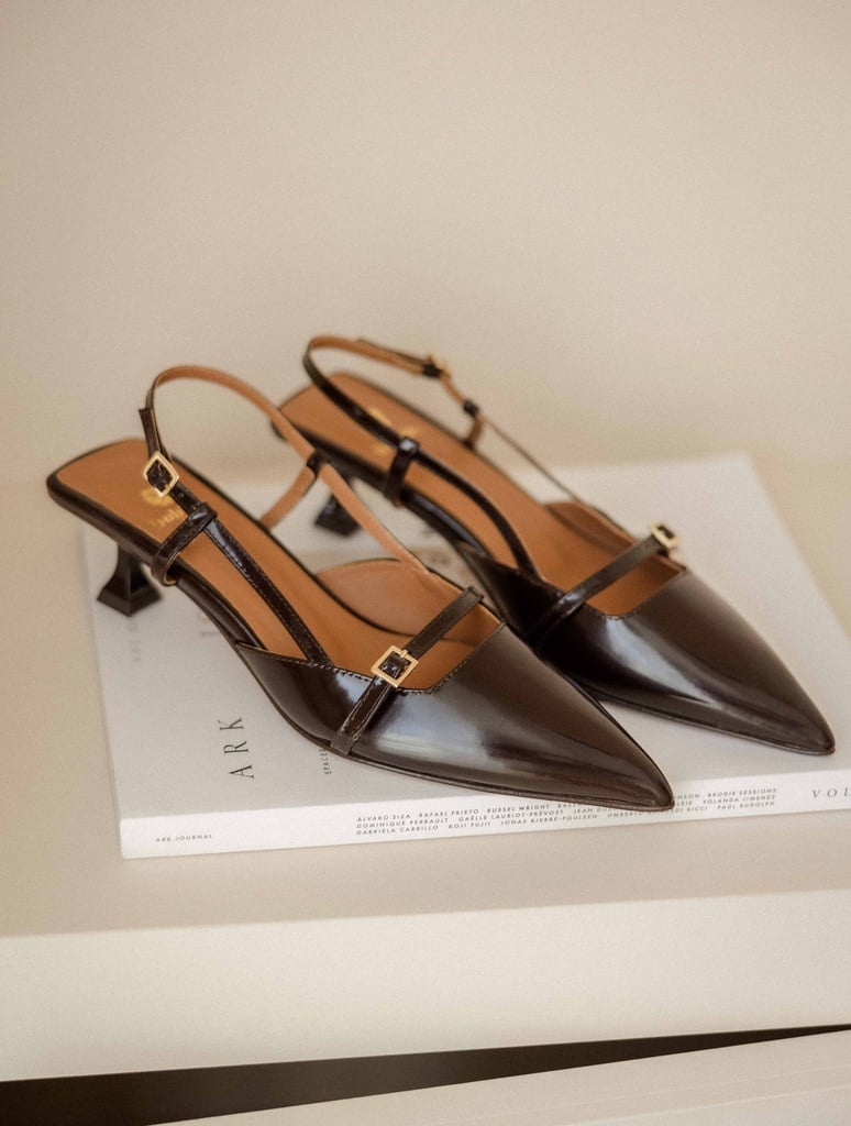 Pumps & Mary Janes : Reem - Chocolate Gloss