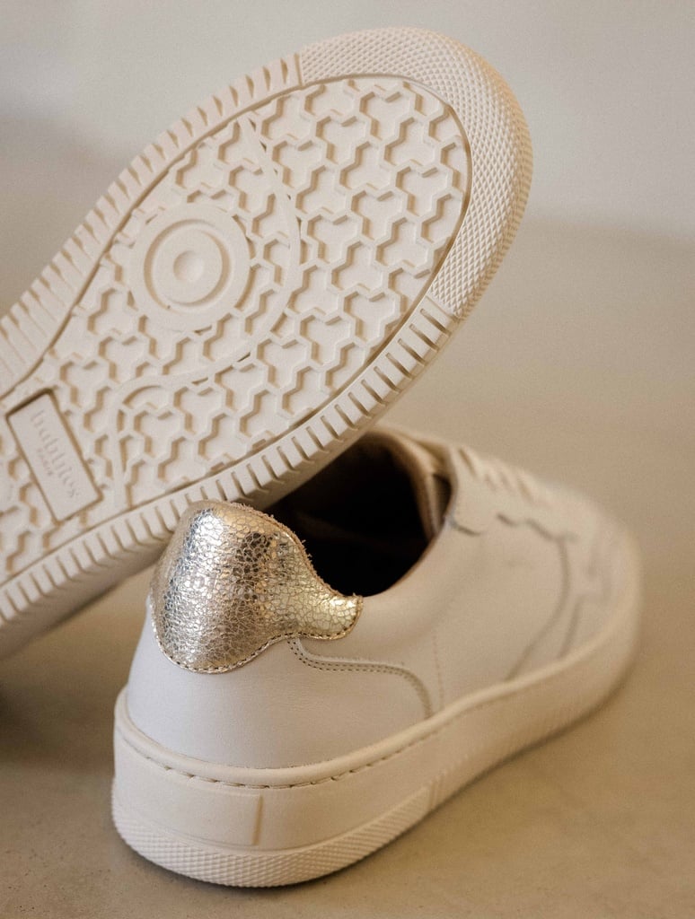 Baskets : Scott - Off-White & Champagne Gold