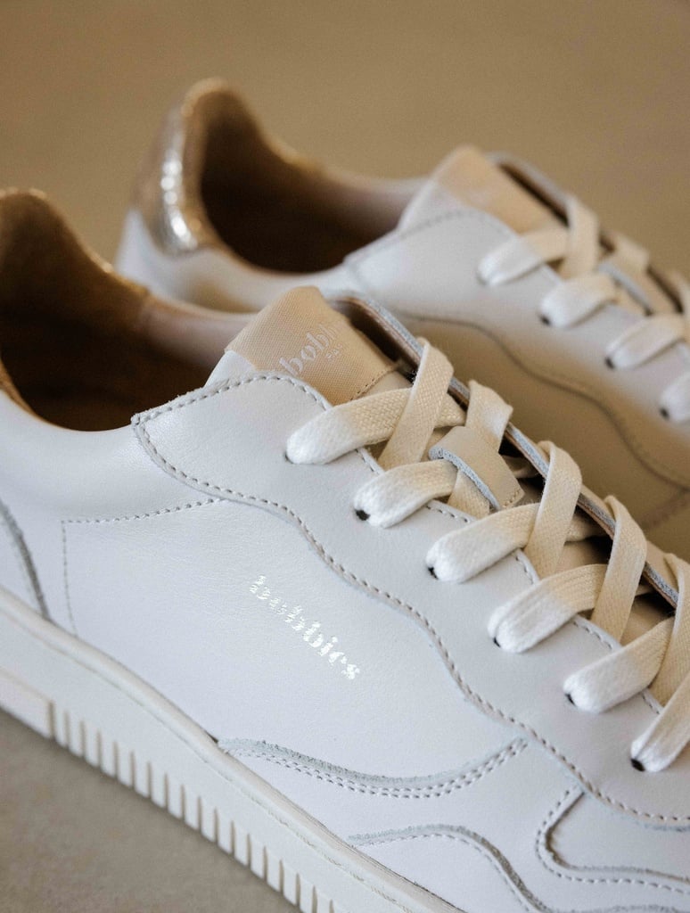 Baskets : Scott - Off-White & Champagne Gold