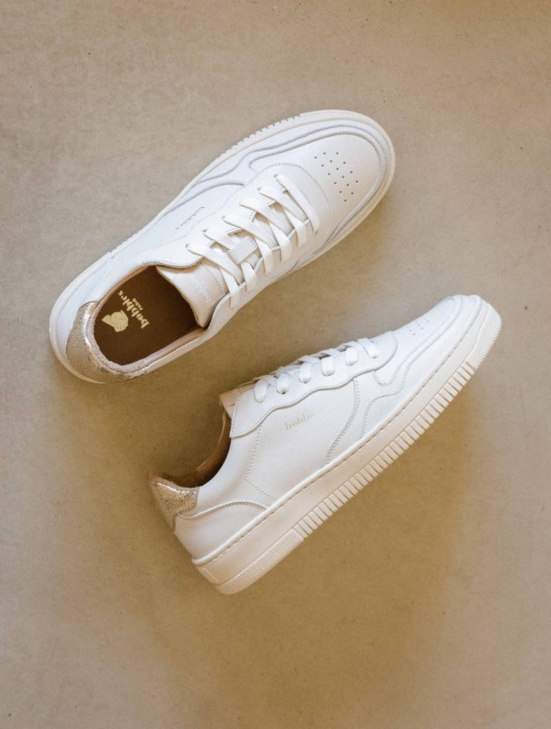 Baskets : Scott - Off-White & Champagne Gold