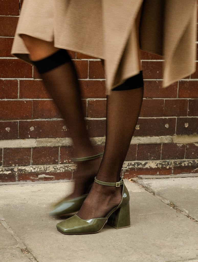 Pumps & Mary Janes : Sybil - Olive Gloss
